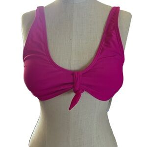 BNWT Cyn & Luca Passion Pink Padded Bikini Top. Size Large